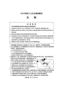 江苏省南通、徐州、扬州、淮安、泰州、宿迁、连云港七市2025届高三下学期3月二模试题 生物 PDF版含答案