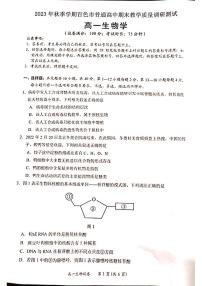 广西壮族自治区百色市2023-2024学年高一上学期1月期末生物试题（含答案）