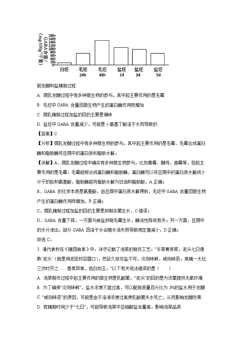山西省临汾市部分学校2024-2025学年高二下学期第一次月考生物(解析版)第2页