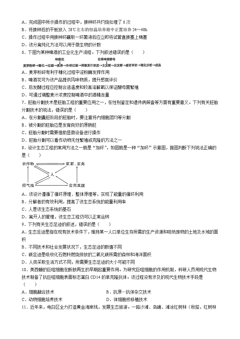广东省茂名市电白区2024-2025学年高二下学期期中考试 生物 含答案第2页