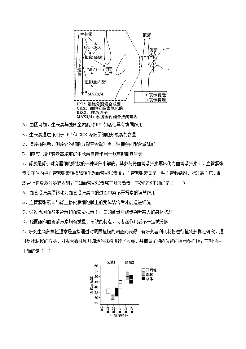 2025年高考押题预测卷:生物(山西、陕西、宁夏、青海通用02)(考试版)第2页