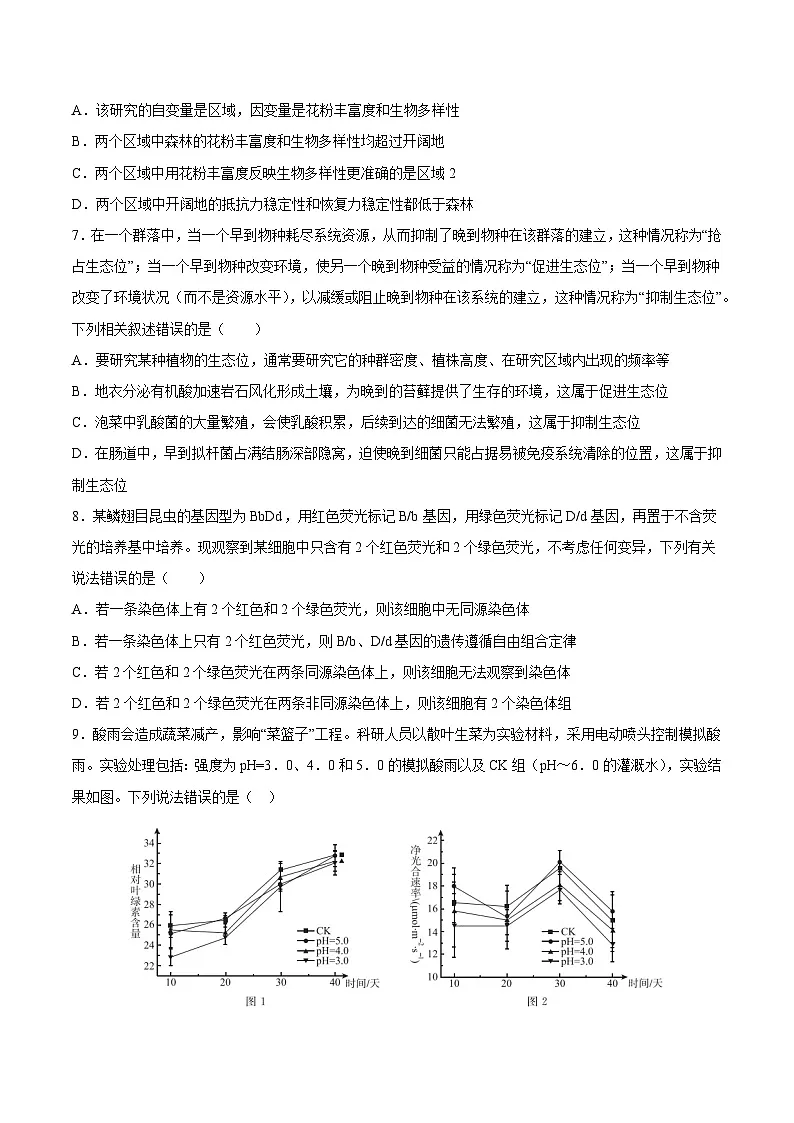 2025年高考押题预测卷:生物(山西、陕西、宁夏、青海通用02)(考试版)第3页