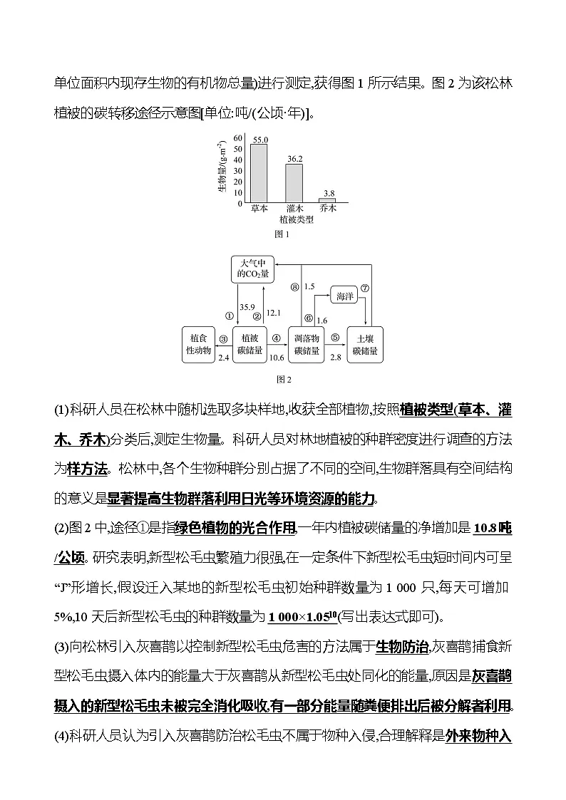 2025版高考生物热点题型与考点专练必考4生态环境类试题(Word版附答案)第2页