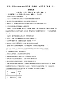 山西大学附属中学校2024-2025学年高二下学期3月月考生物试题（原卷版+解析版）