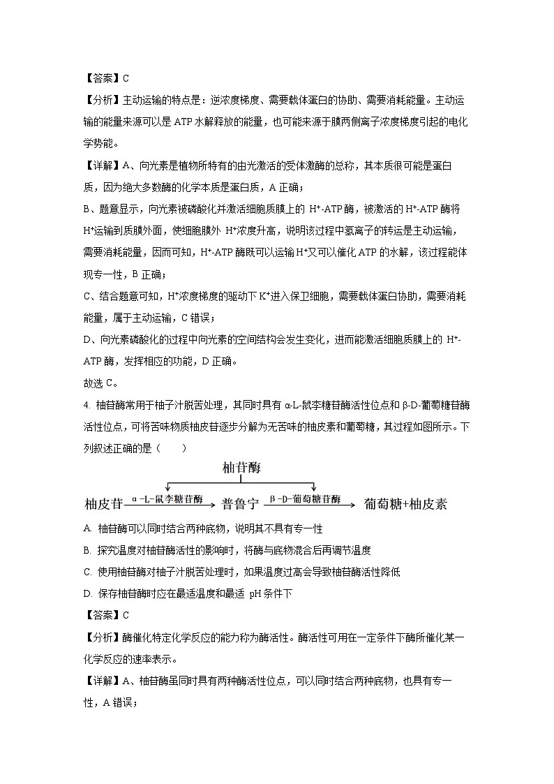 安徽省阜阳市2023-2024学年高一下学期期末考试生物试题(解析版)第3页