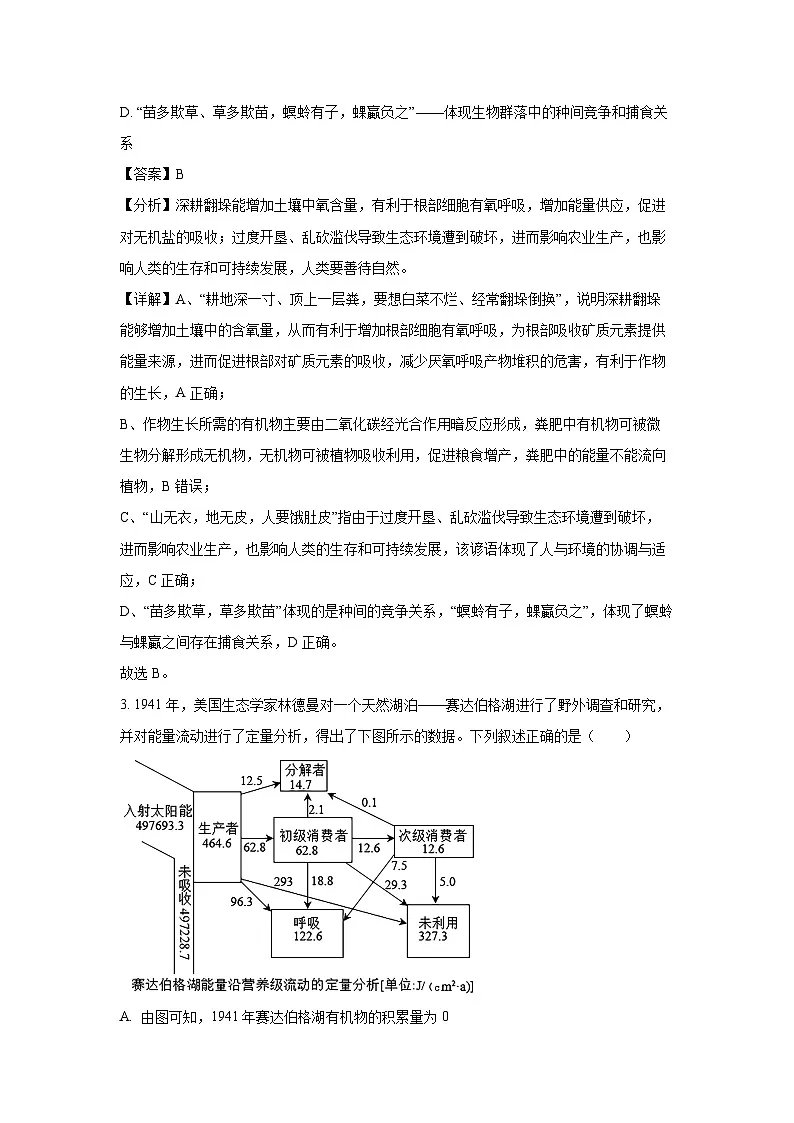 广西壮族自治区来宾市2024-2025学年高二下学期4月月考生物(解析版)第2页