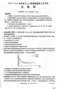 河北省邢台市质检联盟2024-2025学年高三上学期第三次月考 生物试卷（含答案）