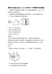 重庆市主城区七校2023-2024学年高一下学期期末考试生物试题（解析版）