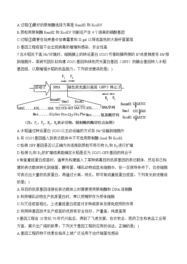 高考生物一轮复习考点剖析练习专题一0八 基因工程与蛋白质工程(含解析)第3页