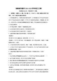 河南省许昌市2024-2025学年高三三模生物试题（解析版）