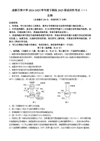 2025届四川省成都石室中学高三适应性考试（一）生物试题（高考模拟）
