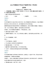 2024年新课标高考真题河北生物试卷（解析版）