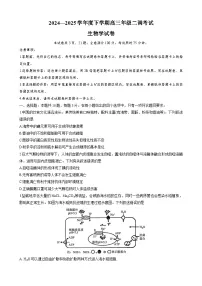 河南省部分重点高中2024-2025学年高三下学期第二次联考生物试题（高考模拟）
