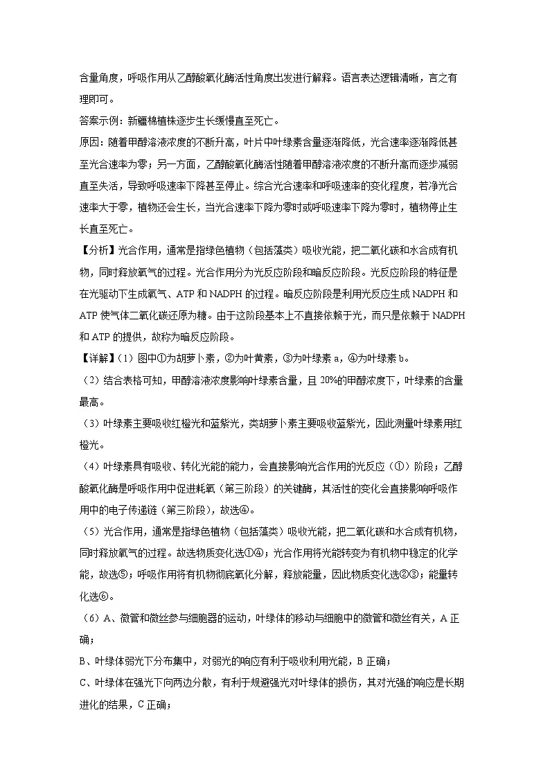 生物:2025年6月上海市普通高中学业水平合格性考试生物仿真模拟卷02(解析版)第3页