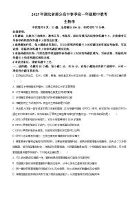 湖北省部分普通高中2024-2025学年高一下学期期中考试生物试题（原卷版+解析版）