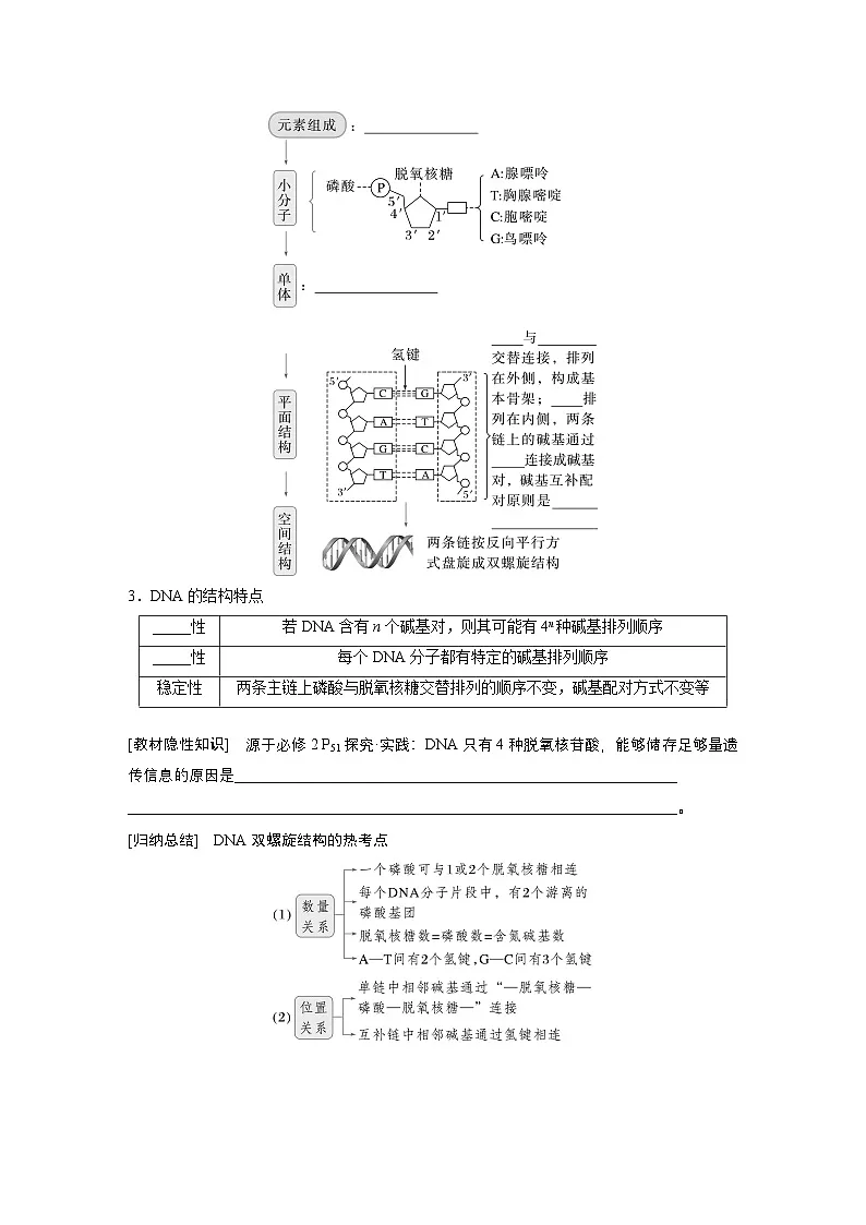 第六单元 第26课时 DNA的结构、复制和基因的本质第2页