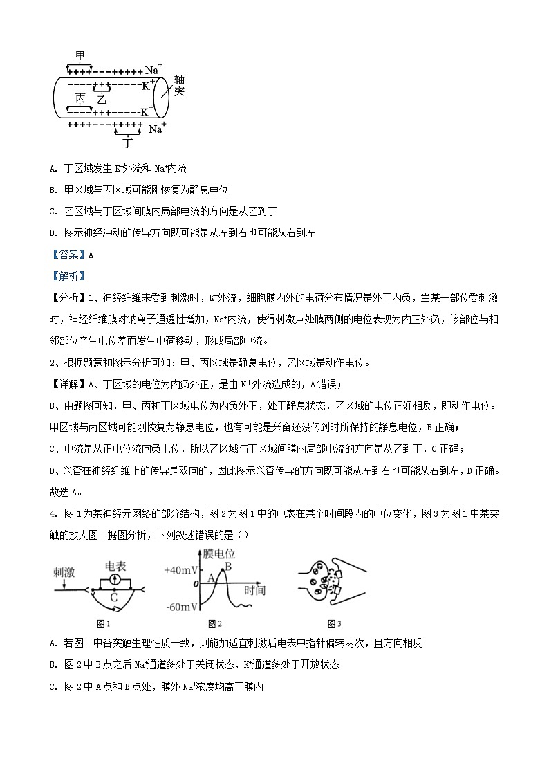 江苏省连云港市连云区2024_2025学年高二生物上学期9月月考试题含解析第3页
