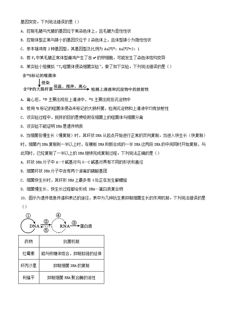 山东省菏泽市2023_2024学年高一生物下学期7月期末考试含解析第3页