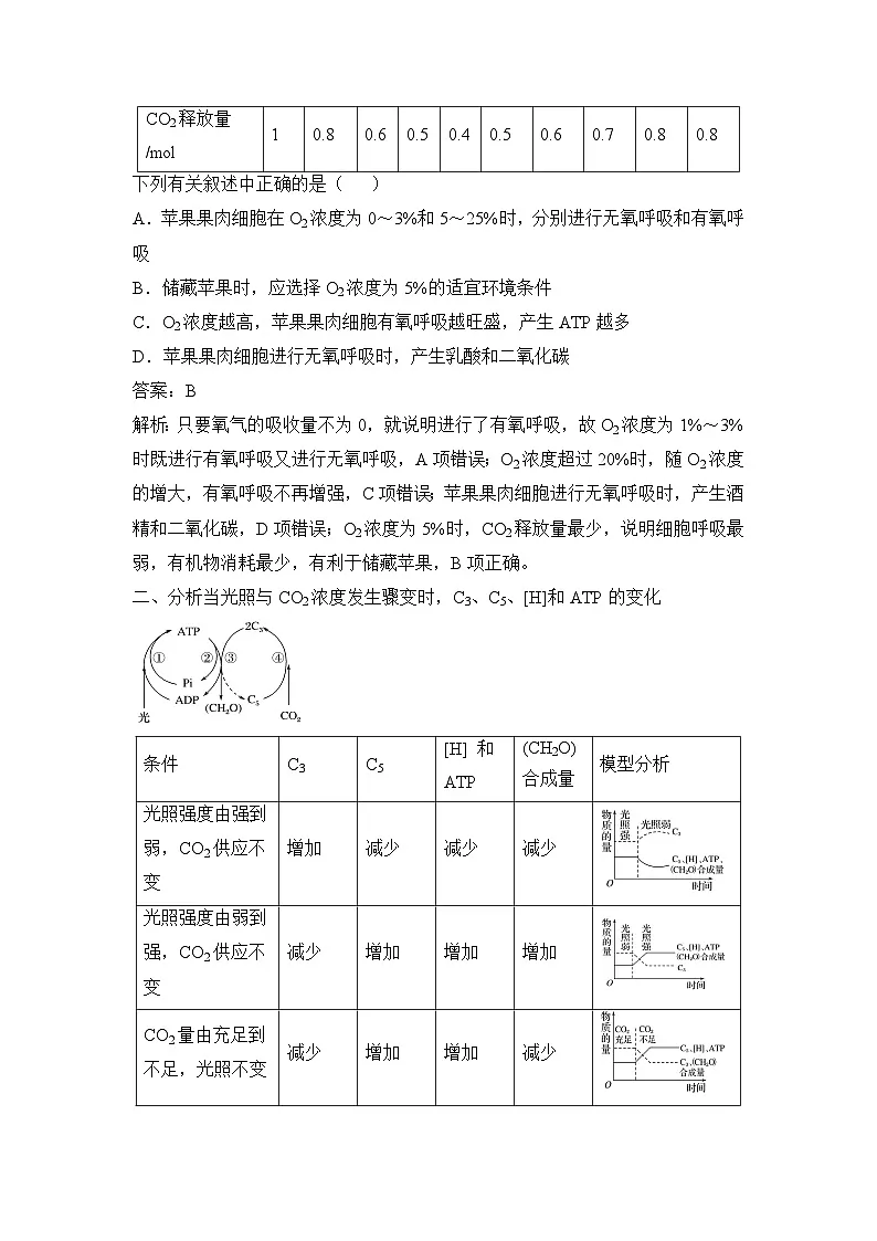 人教版 (新课标)高中生物必修1 第四章《细胞的能量供应和利用》章末知识点总结第3页