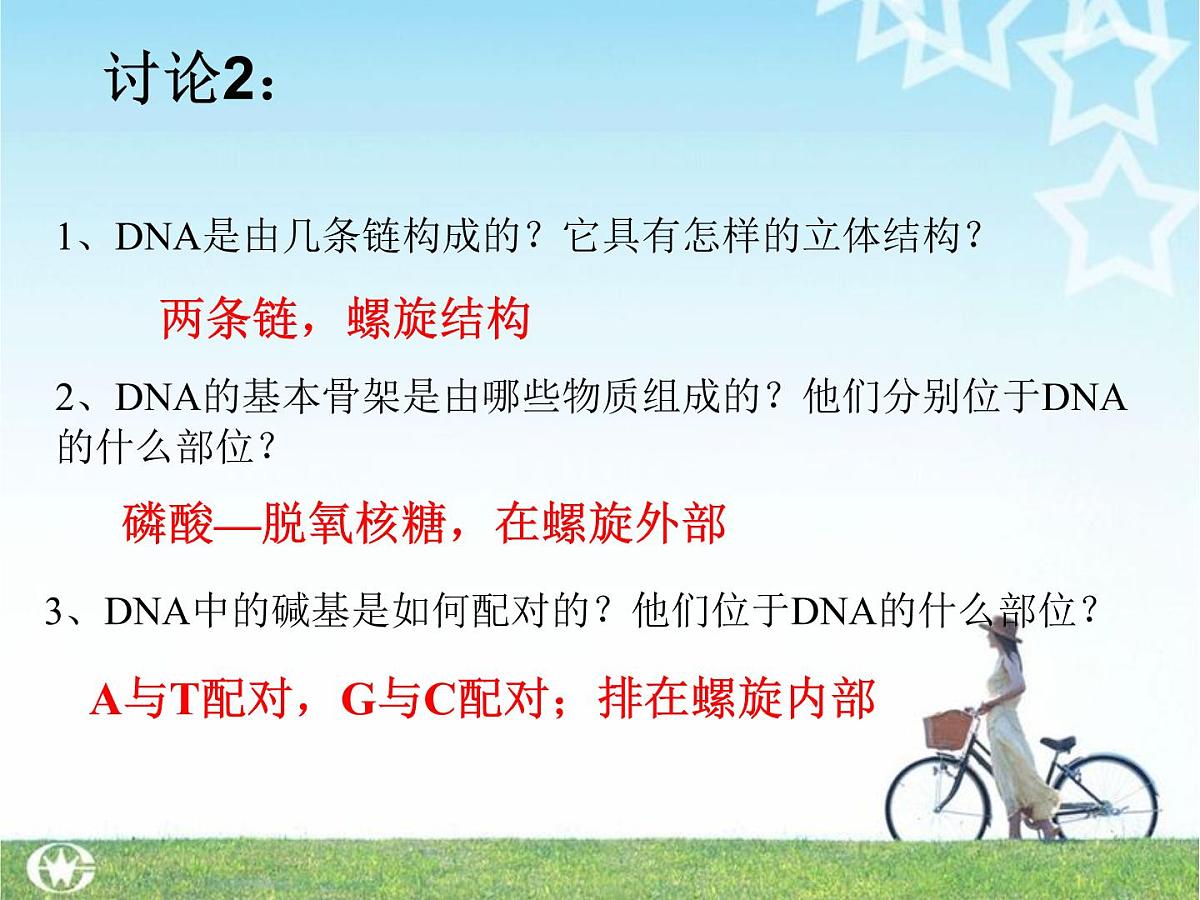 人教版 (新课标)高中生物 必修2 3-2《DNA分子的结构》课件第5页