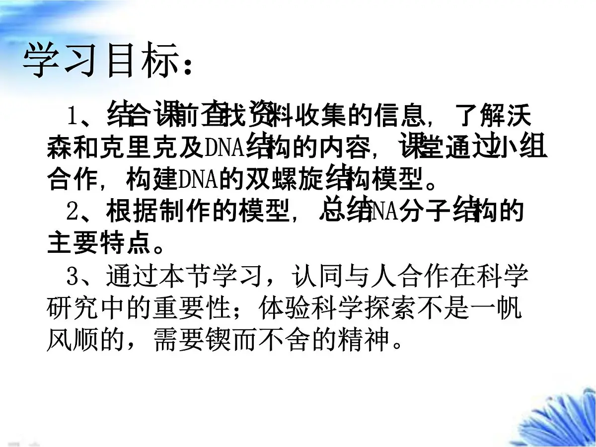 人教版 (新课标)高中生物 必修2 3-2《DNA分子的结构》课件第3页