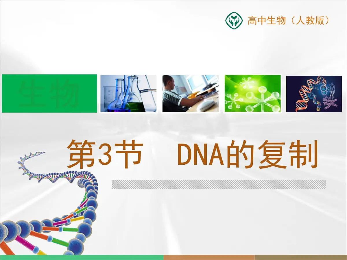 人教版 (新课标)高中生物 必修2 3-3《DNA的复制》课件第1页