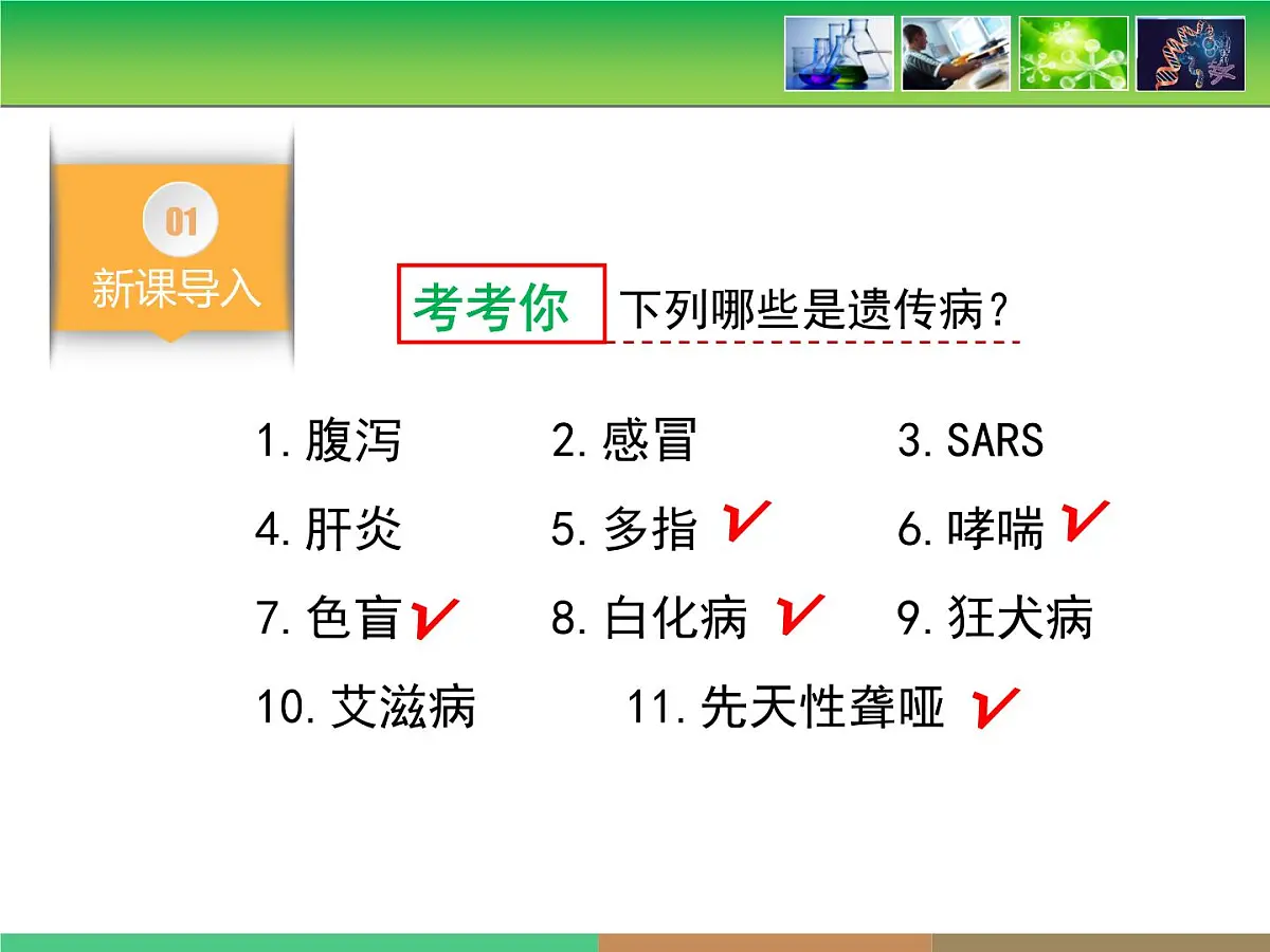 人教版 (新课标)高中生物必修2 5-3《人类遗传病》课件第3页