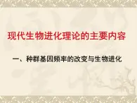 人教版 (新課標)高中生物必修2 7-2-1《種群基因頻率的改變與生物進化》課件