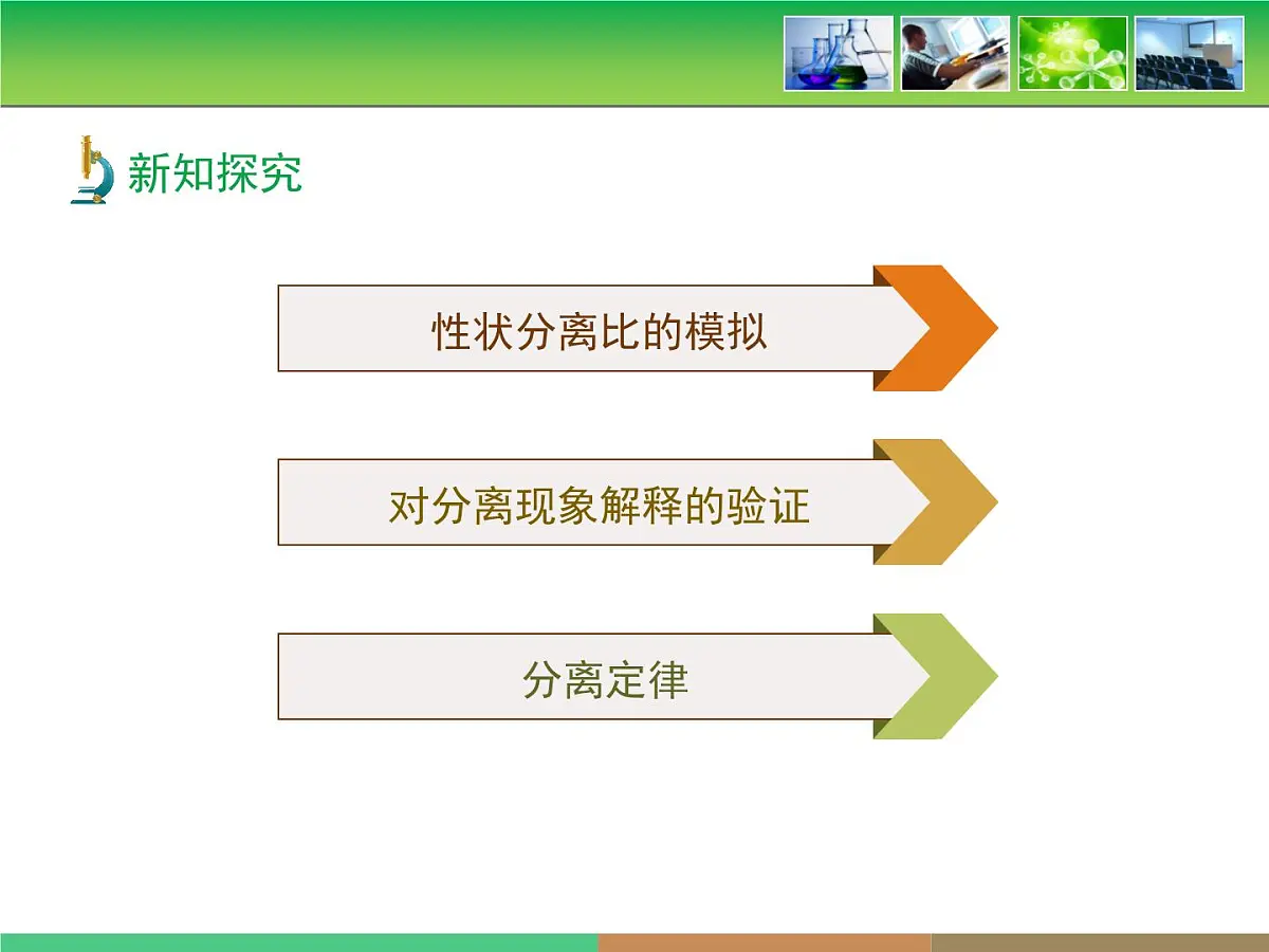人教版 (新课标)高中生物 必修2 1-1《孟德尔的豌豆杂交实验(一)》第2课时教学课件第5页