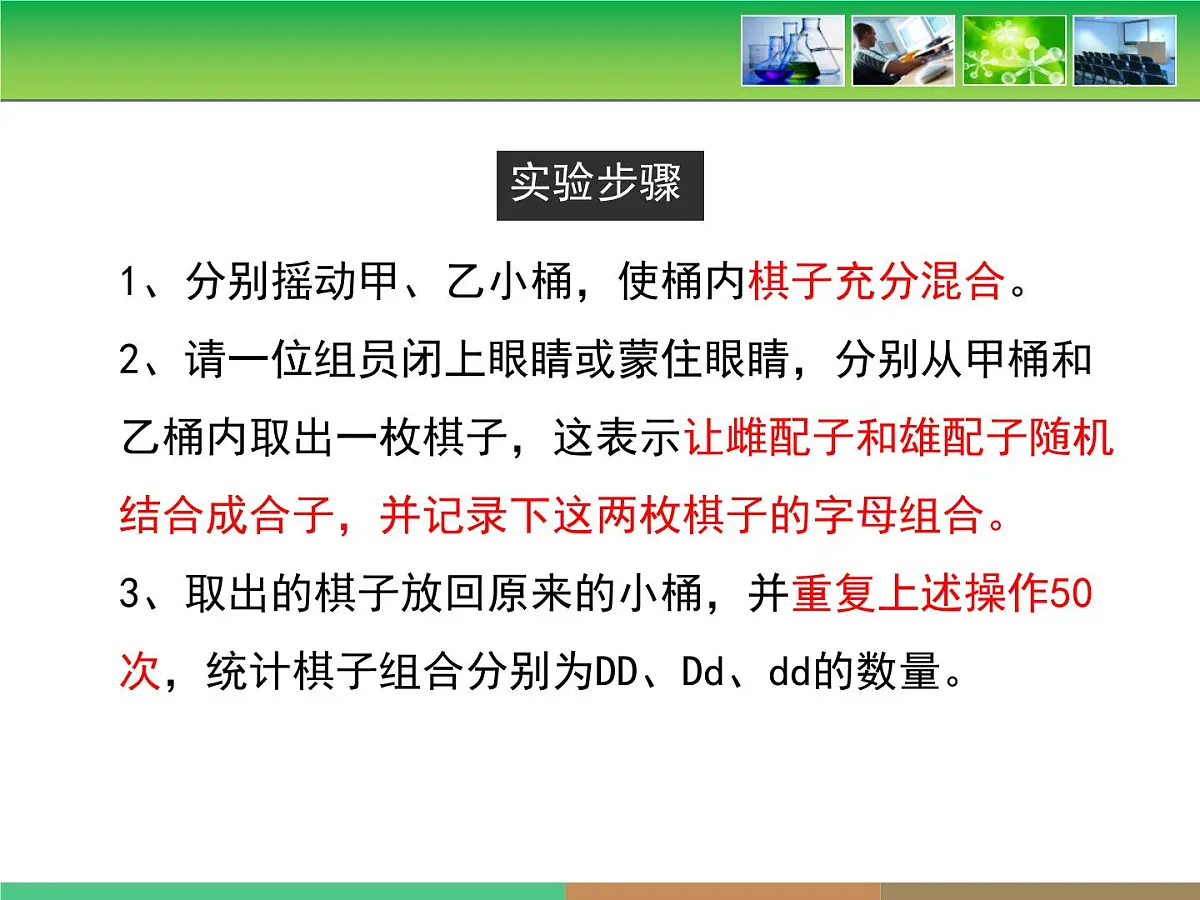 人教版 (新课标)高中生物 必修2 1-1《孟德尔的豌豆杂交实验(一)》第2课时教学课件第7页