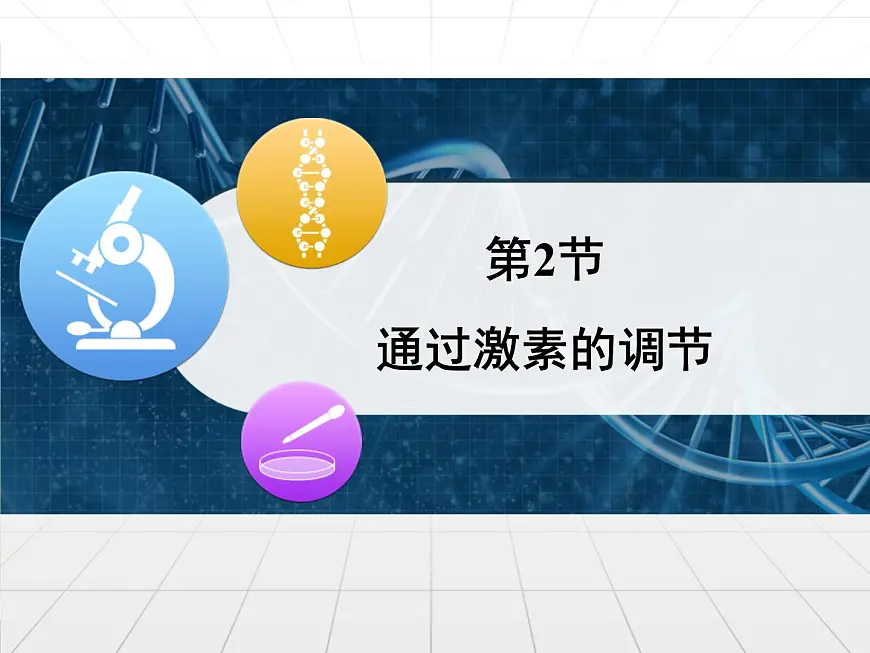 人教版 (新课标)高中生物必修3 2-2《通过激素的调节》课件第1页