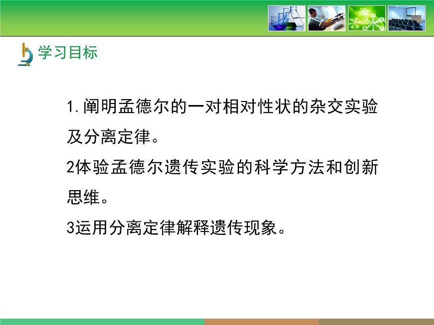 人教版 (新课标)高中生物 必修2 1-1《孟德尔的豌豆杂交实验(一)》第1课时教学课件第6页