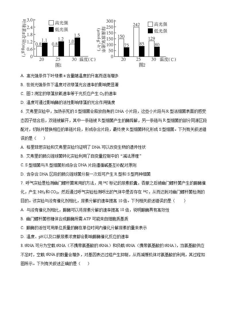 精品解析:湖南省汨罗市第一中学2023-2024学年高一下学期期末考试生物试题(原卷版)第3页