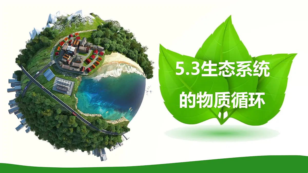 人教版 (新课标)高中生物必修3 5-3《生态系统的物质循环》课件第1页