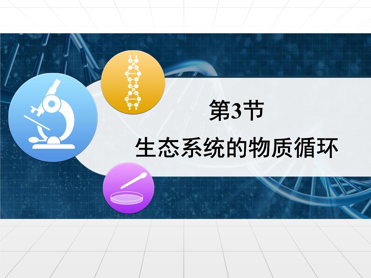 人教版 (新课标)高中生物必修3 5-3《生态系统的物质循环》课件第1页