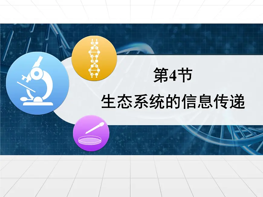 人教版 (新课标)高中生物必修3 5-4《生态系统的信息传递》课件第1页