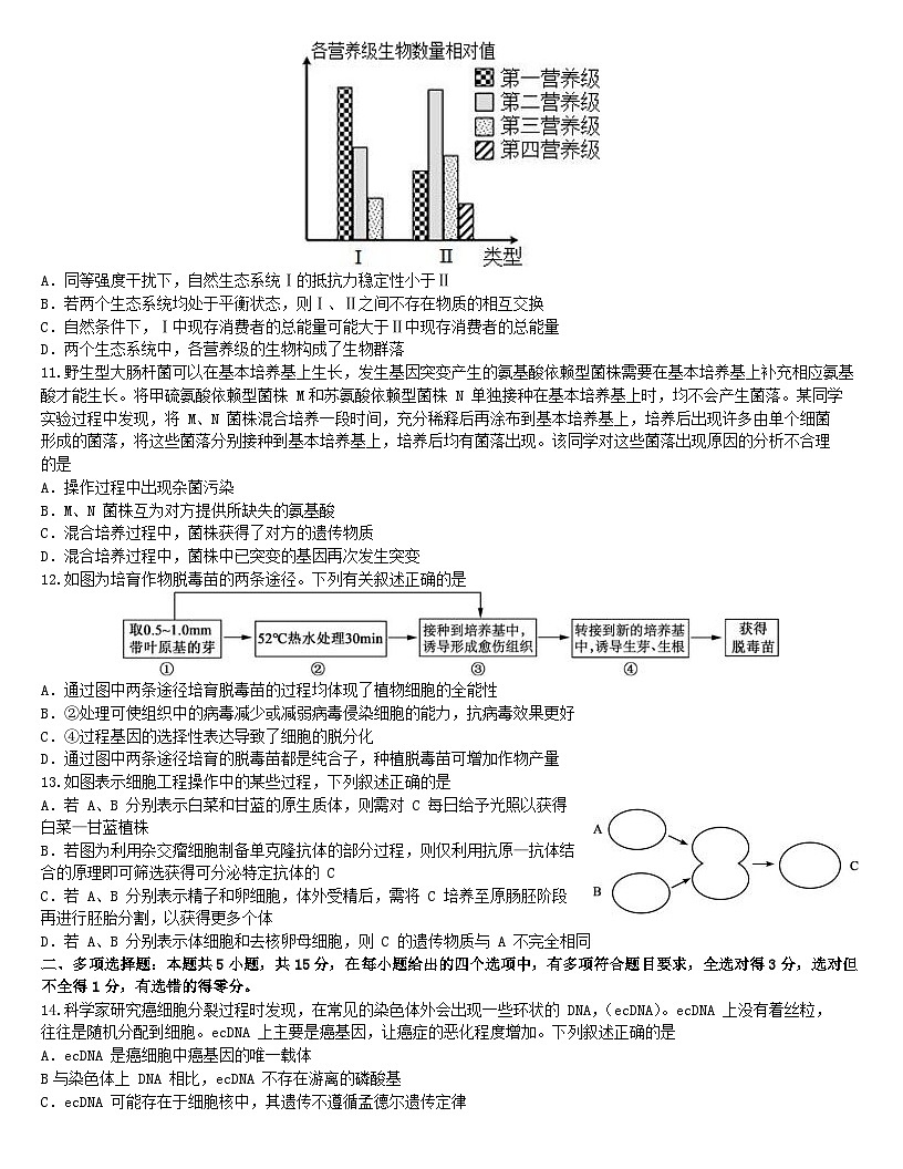 河北省石家庄市第一中学2023-2024学年高二下学期5月月考生物试题第3页
