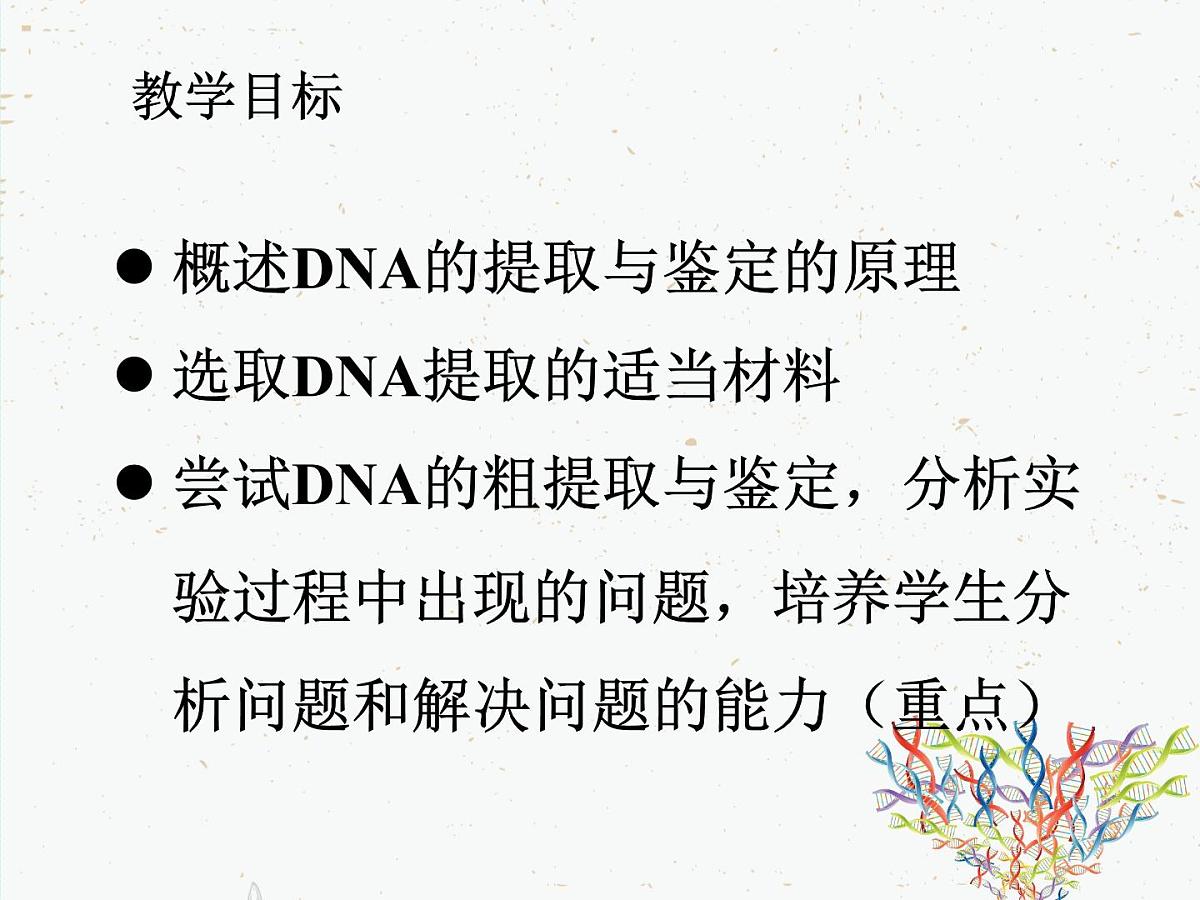 人教版 (新课标)高中生物选修1 5-1《DNA的粗提取与鉴定》课件第1页