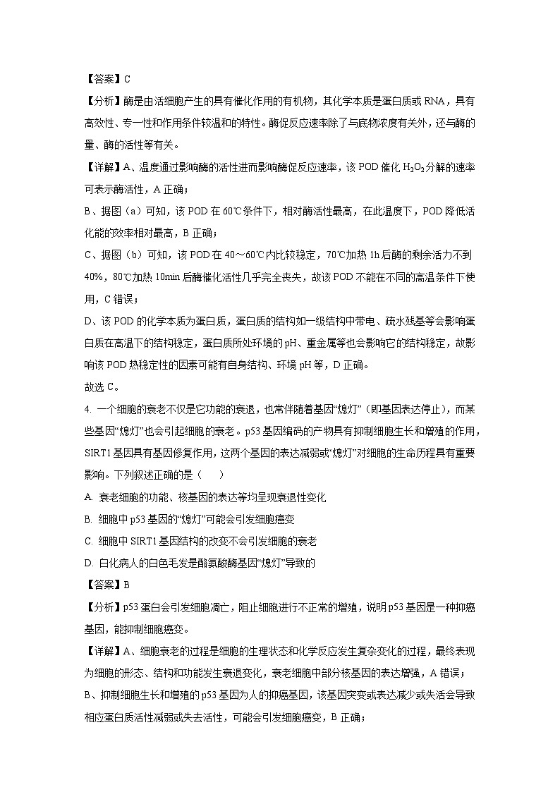 四川省九师联盟2025届高三下4月仿真模拟 生物试卷(解析版)第3页