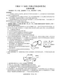 湖北省十堰市2025届高三生物下学期5月份适应性考试试题pdf