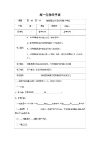 人教版 (2019)必修1《分子与细胞》细胞是生命活动的基本单位导学案