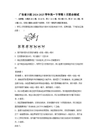 【生物】广东省六校2024-2025学年高一下学期5月联合测试 （解析版）