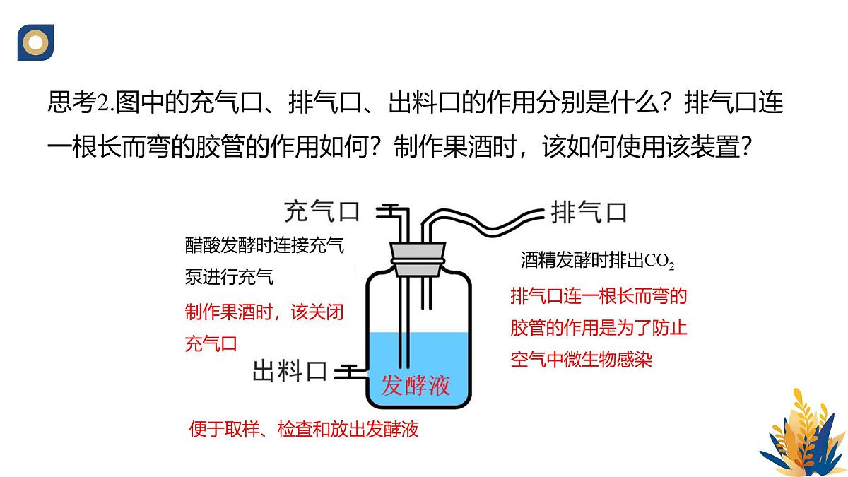 人教版高中生物选修3 1-1《传统发酵技术的应用(第2课时)》教学课件2第8页