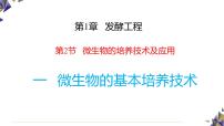 高中生物人教版 (2019)选择性必修3微生物的基本培养技术评课课件ppt
