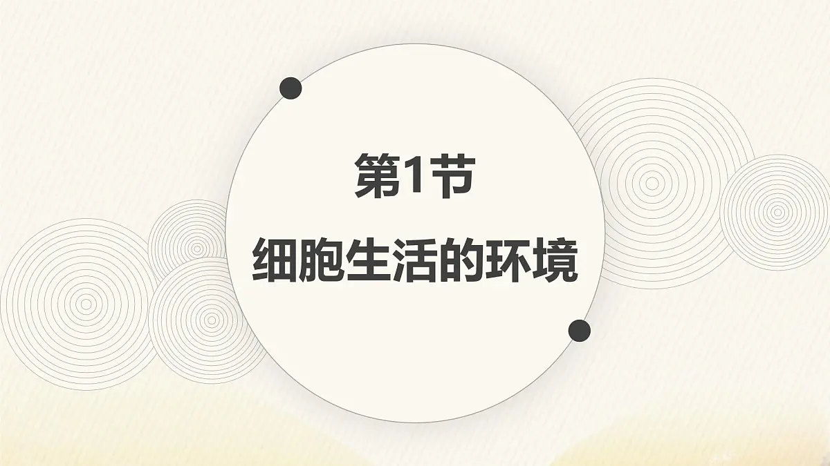 人教版高中生物选修1《1-1 细胞生活的环境》课件第1页