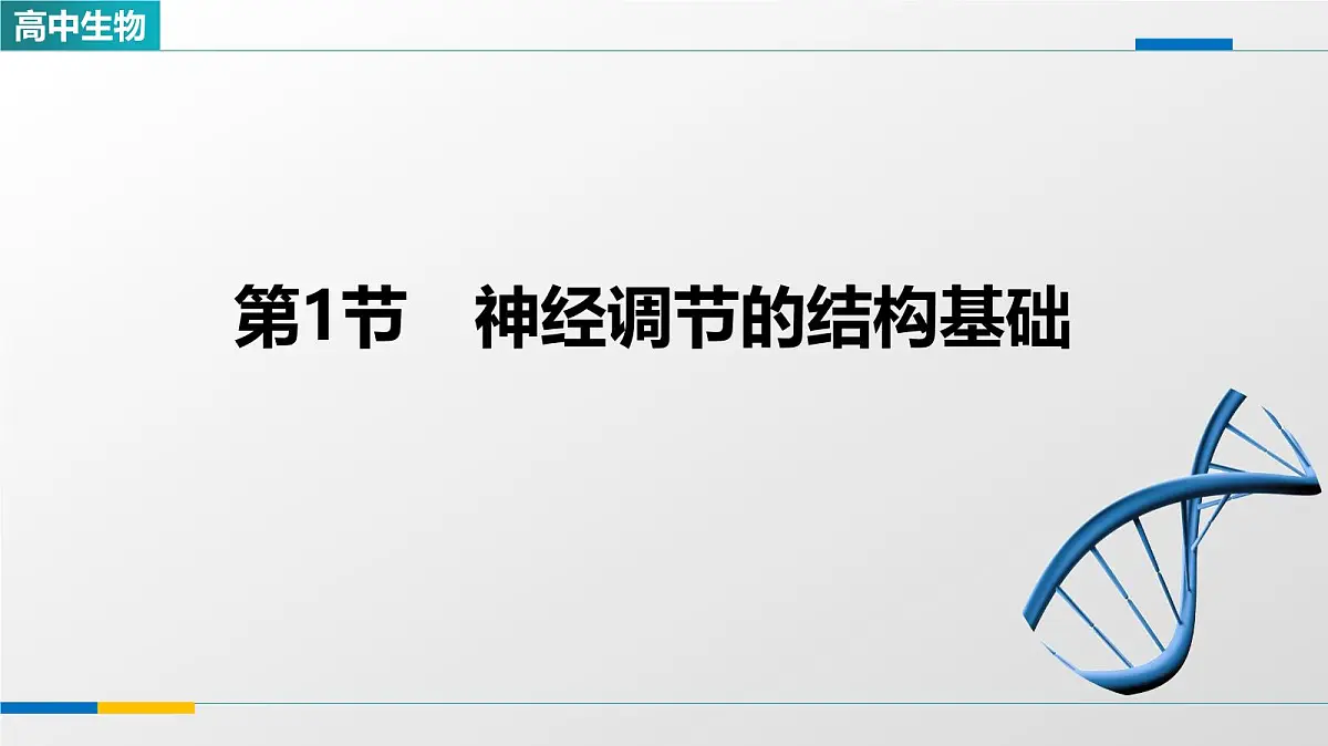 人教版高中生物选修1《2-1神经调节的结构基础》教学课件第1页