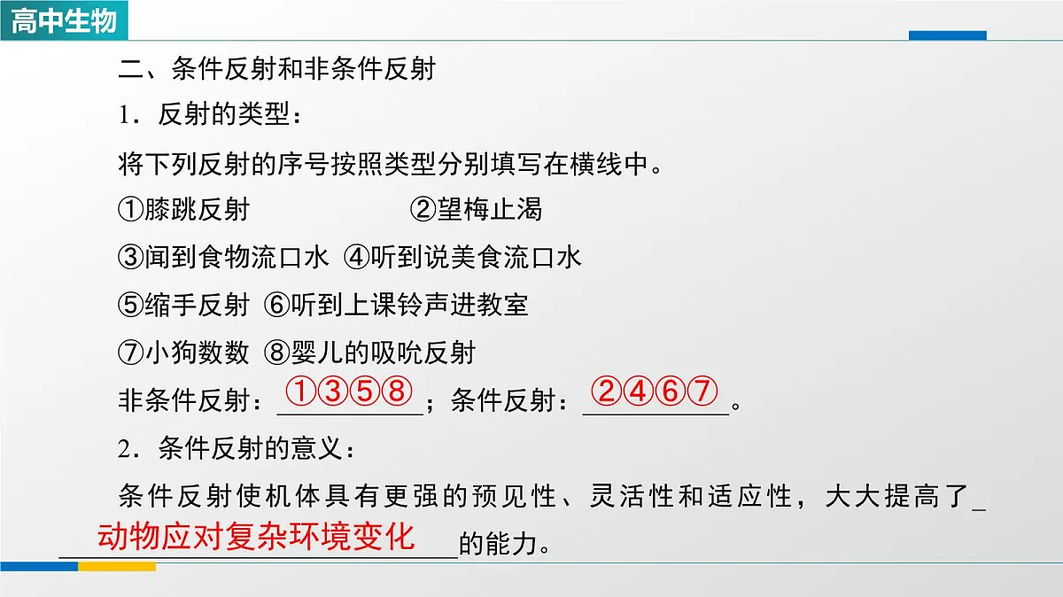 人教版高中生物选修1《2-2神经调节的基本方式》教学课件第6页