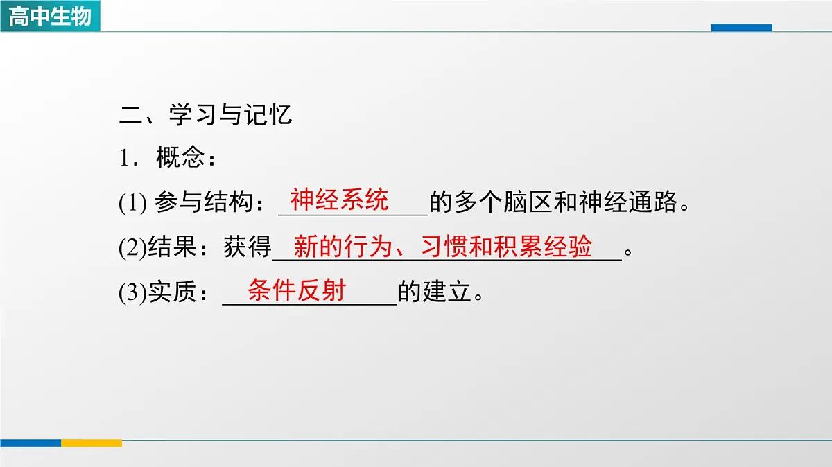 人教版高中生物选修1《2-5人脑的高级功能》教学课件第4页