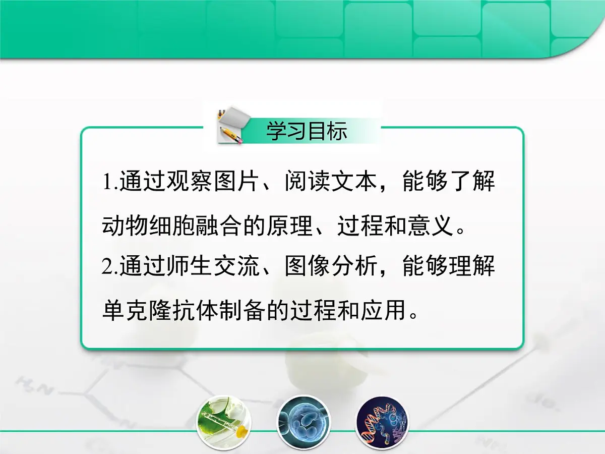 人教版 (新课标)高中生物选修3 2.2.2《动物细胞融合与单克隆抗体》复习课件第2页