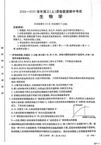 河北省邢台市质检联盟2024-2025学年高三上学期11月期中联考生物试题